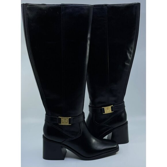 New Vince Camuto Wide Calf Black Sangeti Tall Boots Size 8 - Picture 1 of 9